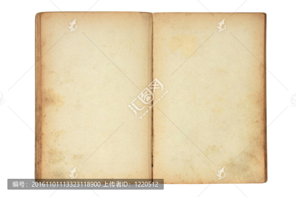 打開舊的空白的書