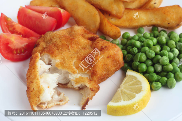 裹粉魚片飯