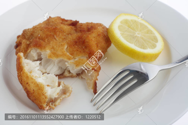 裹粉魚片檸檬叉