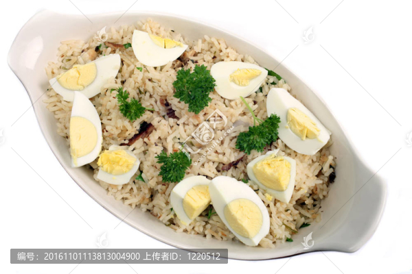 雞蛋和香菜Kedgeree,rice