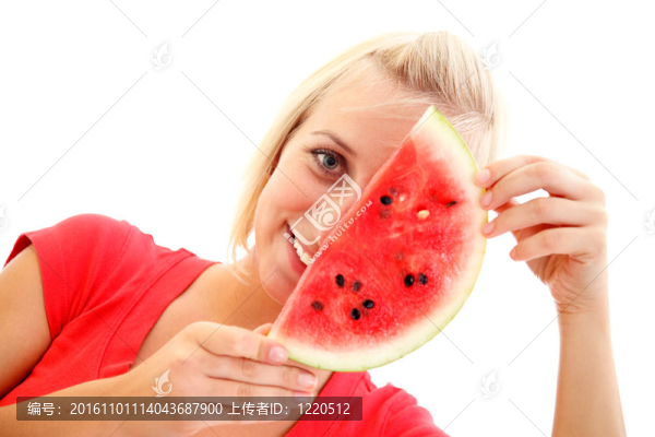 西瓜的女孩