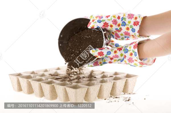 花園手套震動土壤成生態(tài)友好堆肥盆