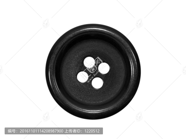 白色上隔離的黑色按鈕