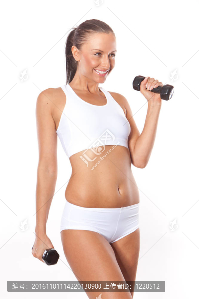 健身性感的女人
