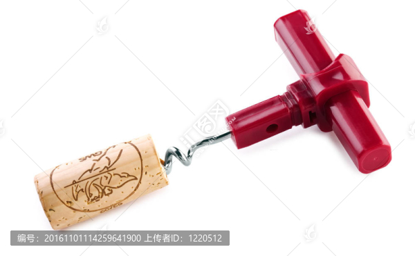 螺旋狀的紅色手柄分離