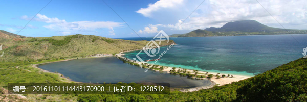 Saint,Kitts的全景