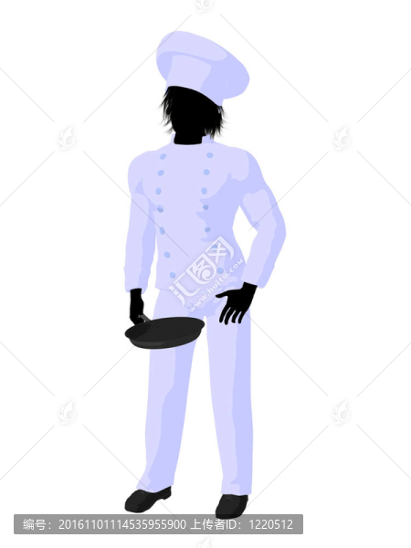 男廚師藝術(shù)插圖剪影