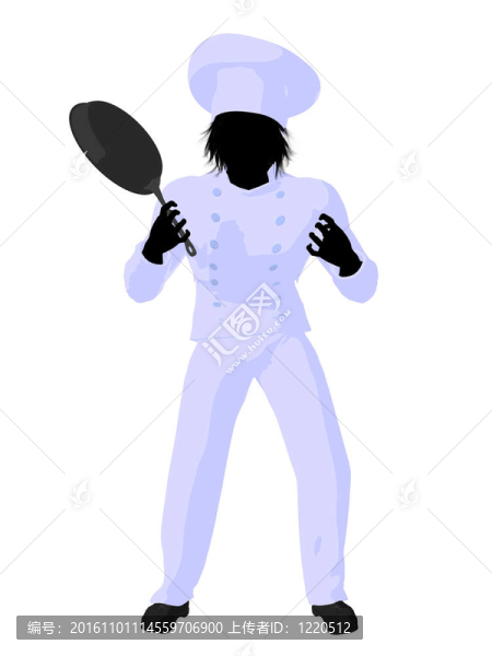 男廚師藝術(shù)插圖剪影