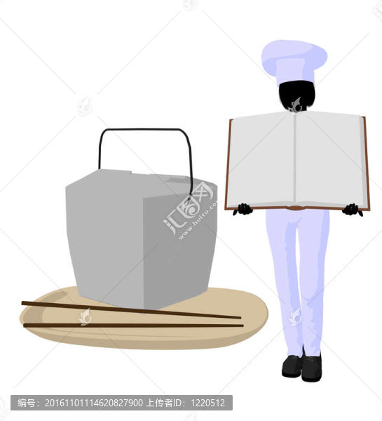 女廚師藝術(shù)插圖剪影
