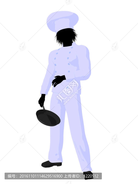男廚師藝術(shù)插圖剪影