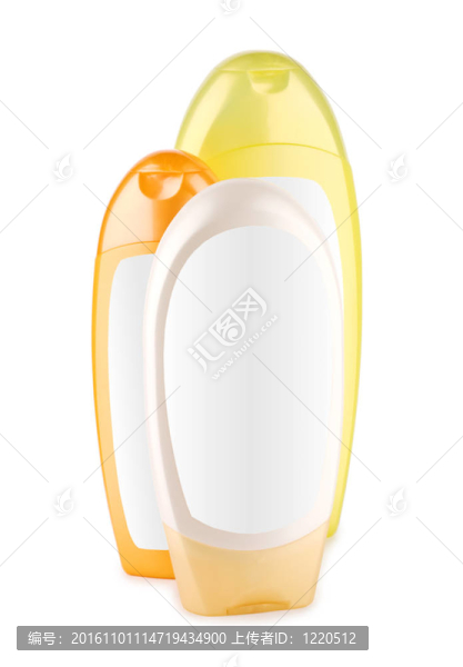 橙黃色和白色的瓶子