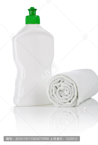 單廚房瓶和毛巾