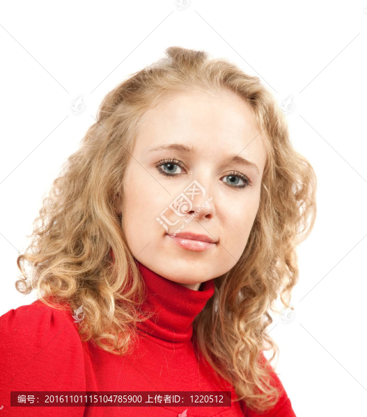 金色卷發(fā)的女孩