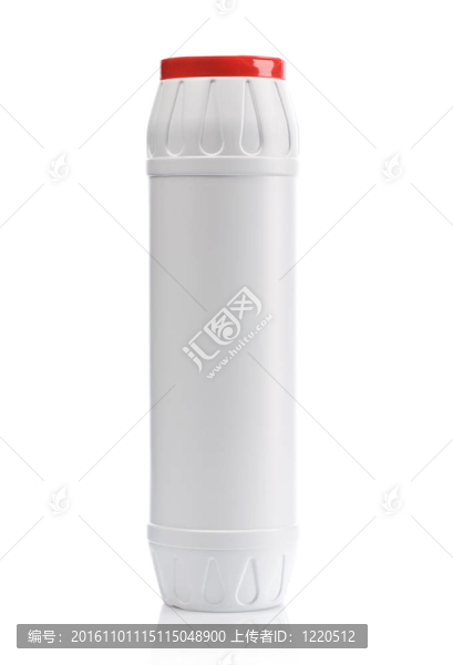 帶有紅色蓋子的白色廚房瓶