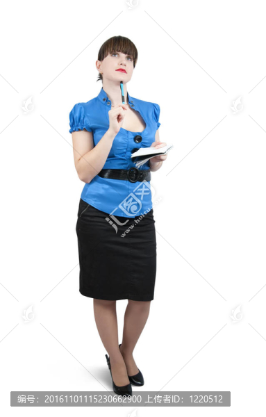女經(jīng)理帶筆記本