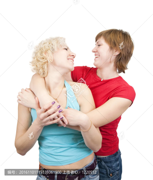 兩個(gè)快樂女孩的畫像