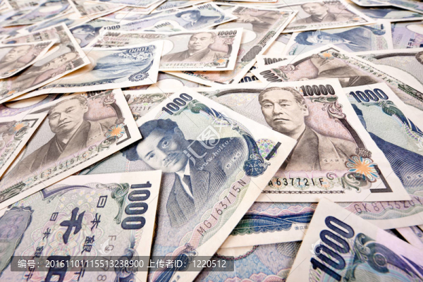 日元鈔票；日本貨幣