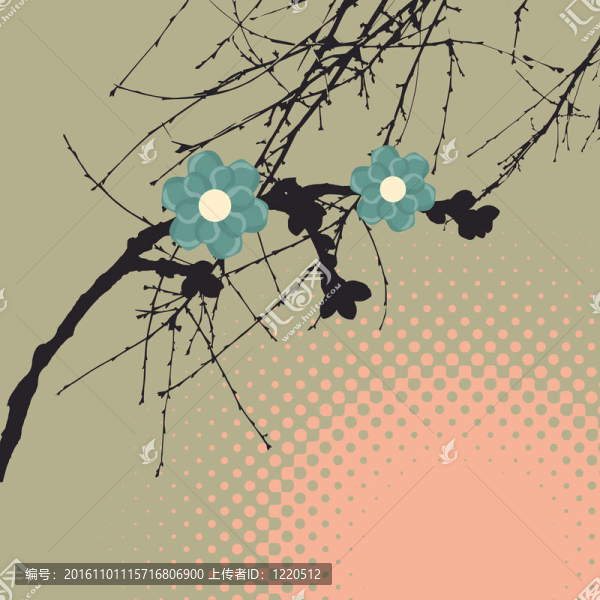 摘要花卉元素