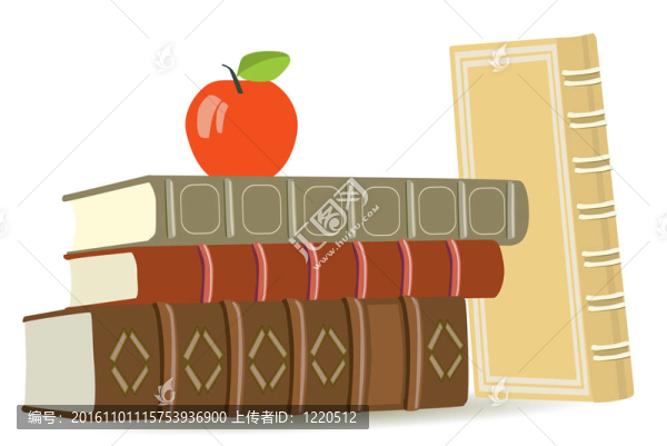 舊書和紅蘋果
