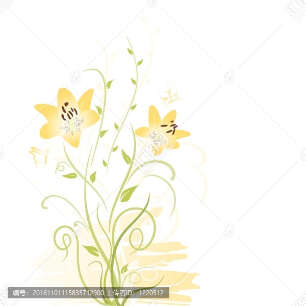 摘要花卉元素