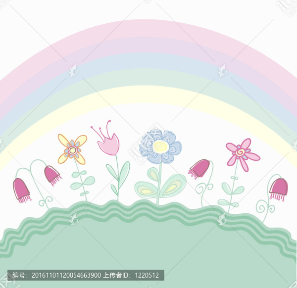 孩子般的花的背景