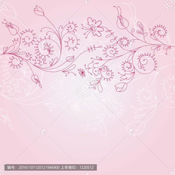 浪漫花卉背景