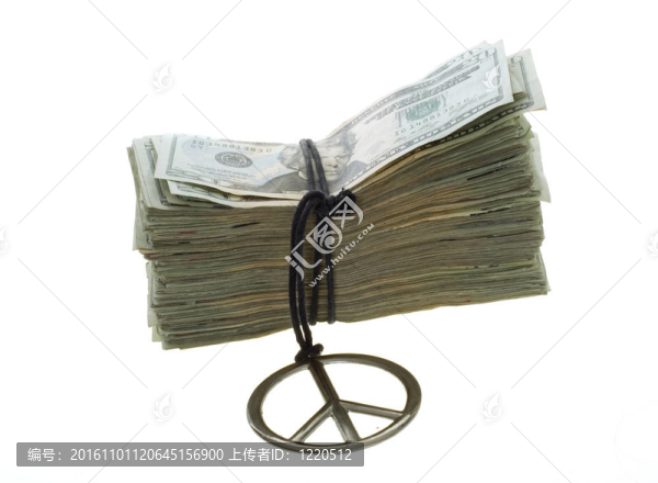 二十美元鈔票與和平標(biāo)志項鏈