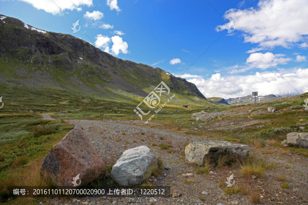 挪威山脈全景；斯堪的納維亞歐洲。