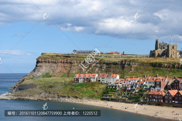 懸崖在Whitby；英國(guó)