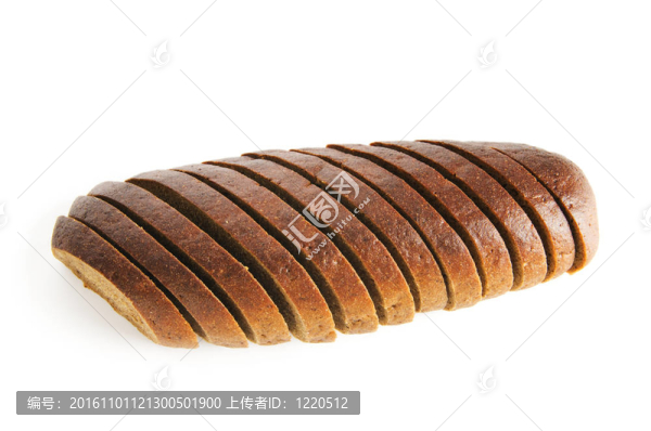 白底切片面包