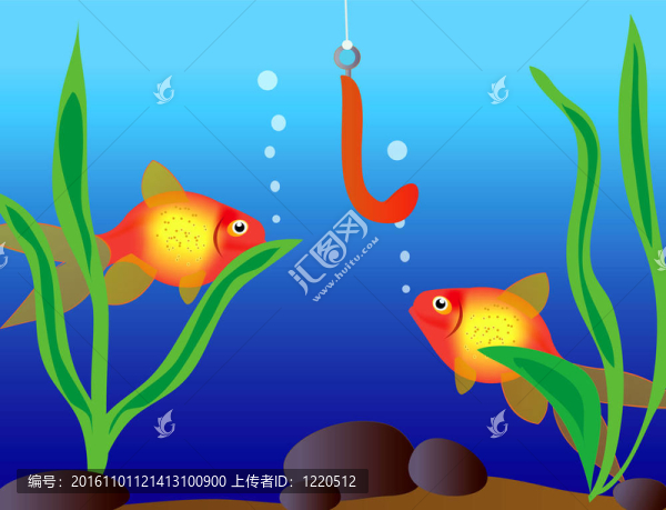 鉤狀的熱帶魚