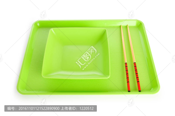 亞洲食品概念與板和筷子