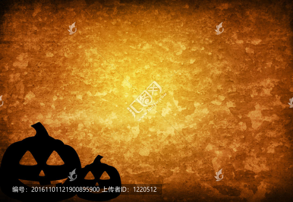 萬圣節(jié)背景與南瓜朋友
