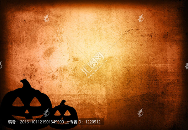 萬圣節(jié)背景與南瓜朋友