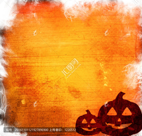 萬圣節(jié)背景與南瓜朋友