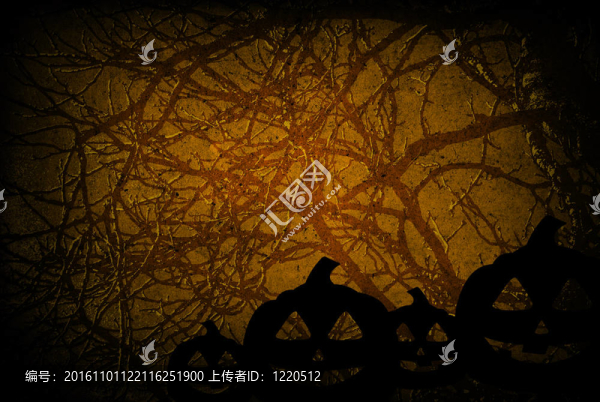 萬圣節(jié)背景與南瓜朋友