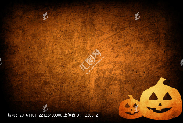 萬(wàn)圣節(jié)背景與南瓜朋友