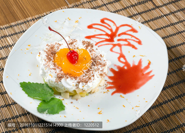 水果的美味蛋糕