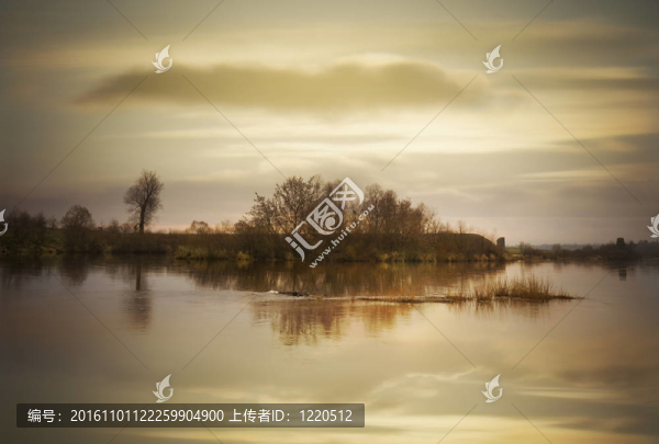 河流景觀。
