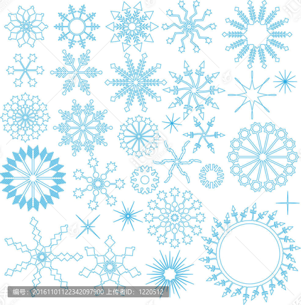 星星和雪花收集