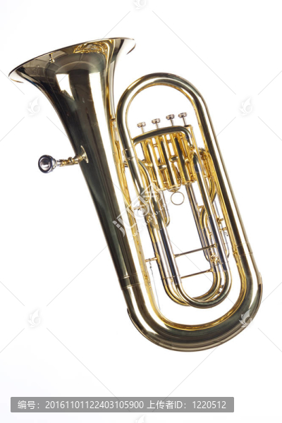 Tuba,Euphonium孤立White