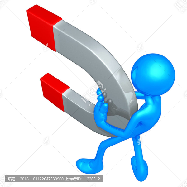 巨大的磁鐵的概念