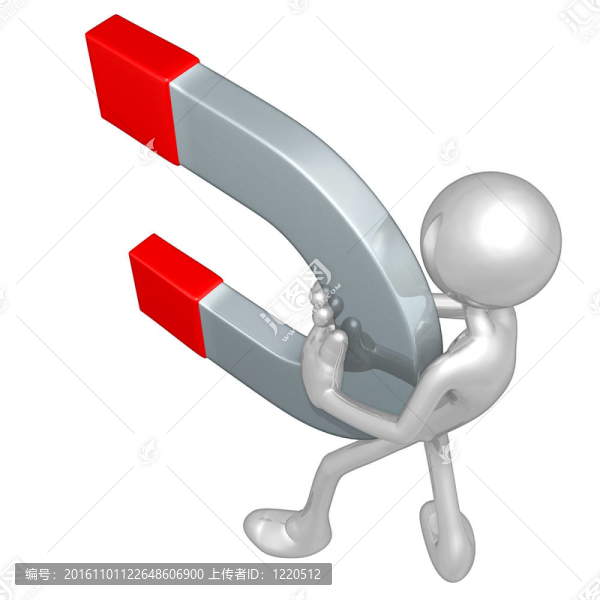 巨大的磁鐵的概念
