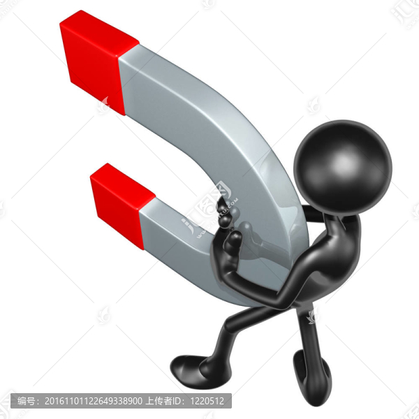 巨大的磁鐵的概念