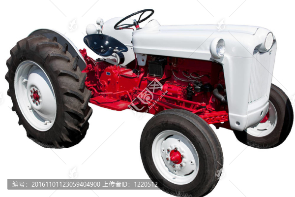 紅色和White,Tractor