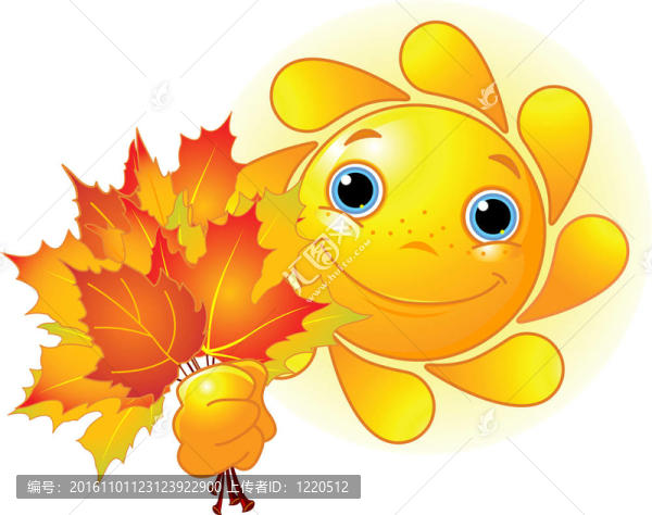 太陽(yáng)與秋天的葉子