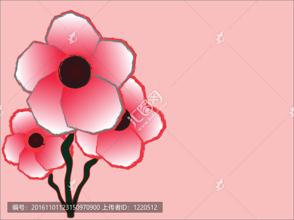 粉紅色的花