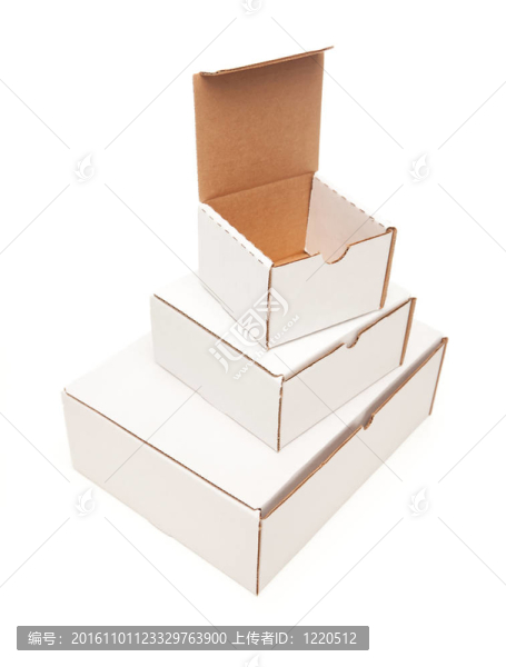 空白白卡紙疊箱；頂部開口；隔離