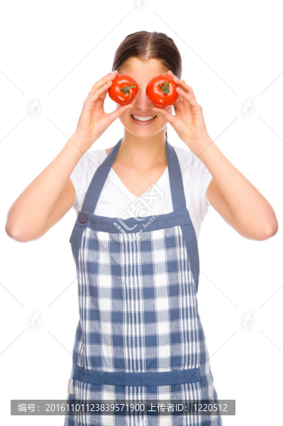 在廚房里