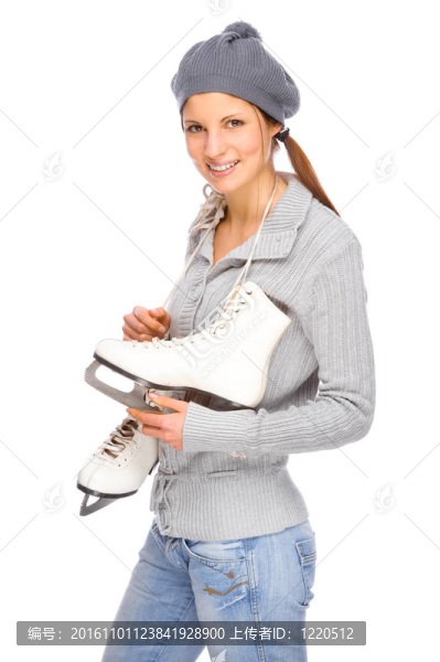 帶溜冰鞋的女孩